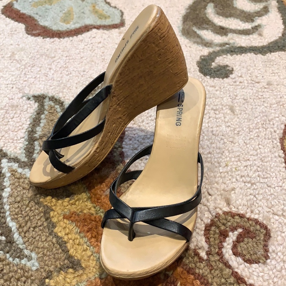 Platform Wedge Strappy Heels size 7